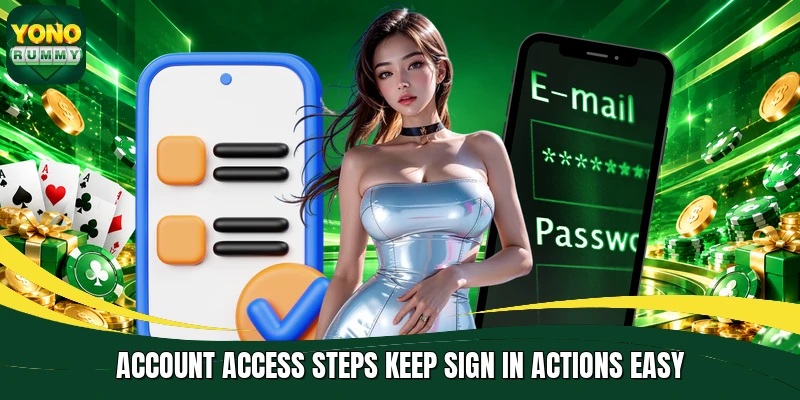 Account access steps keep sign in actions easy Account access steps keep sign in actions easy