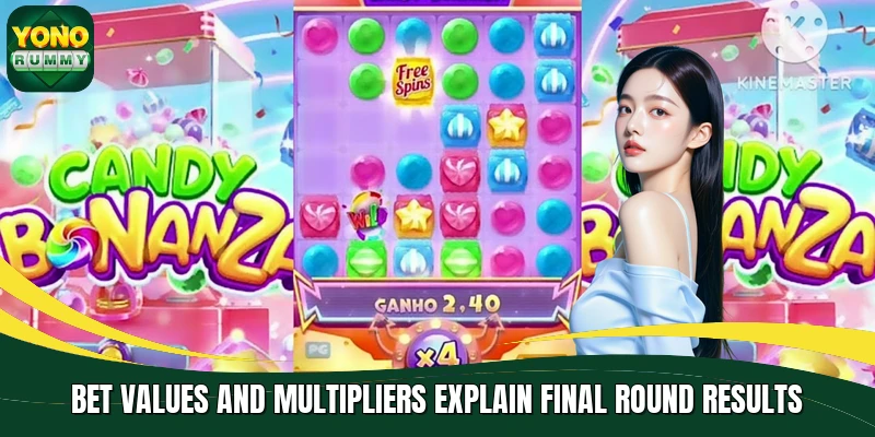 Bet values and multipliers explain final round results Bet values and multipliers explain final round results