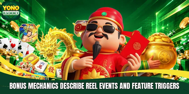 Bonus mechanics describe reel events and feature triggers Bonus mechanics describe reel events and feature triggers