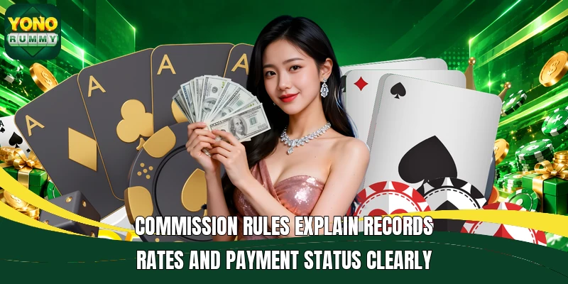 Commission rules explain records rates and payment status clearly Commission rules explain records rates and payment status clearly