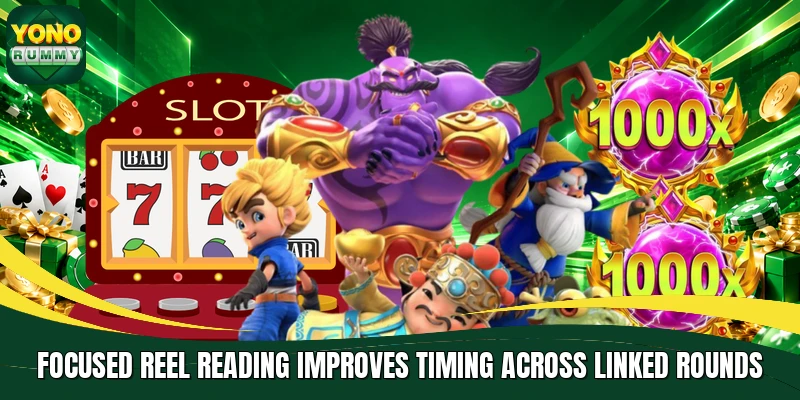 Focused reel reading improves timing across linked rounds Focused reel reading improves timing across linked rounds