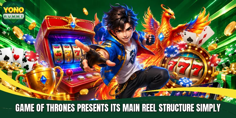 Game of Thrones presents its main reel structure simply Game of Thrones presents its main reel structure simply
