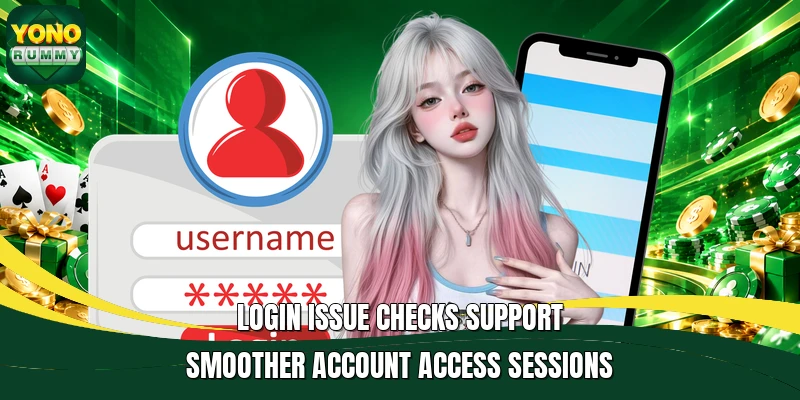 Login issue checks support smoother account access sessions Login issue checks support smoother account access sessions
