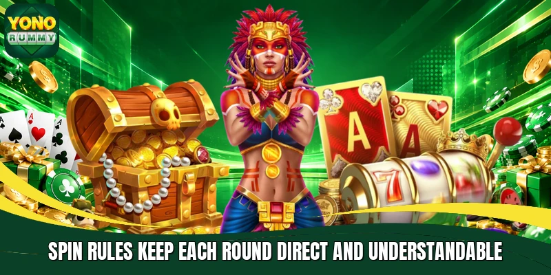 Spin rules keep each round direct and understandable Spin rules keep each round direct and understandable