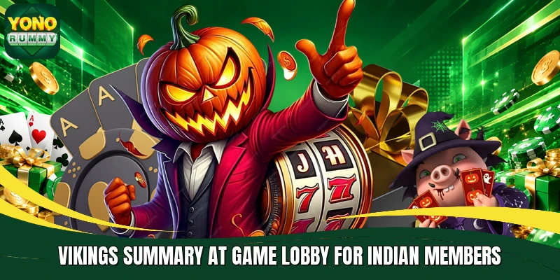 Vikings summary at game lobby for Indian members Vikings summary at game lobby for Indian members
